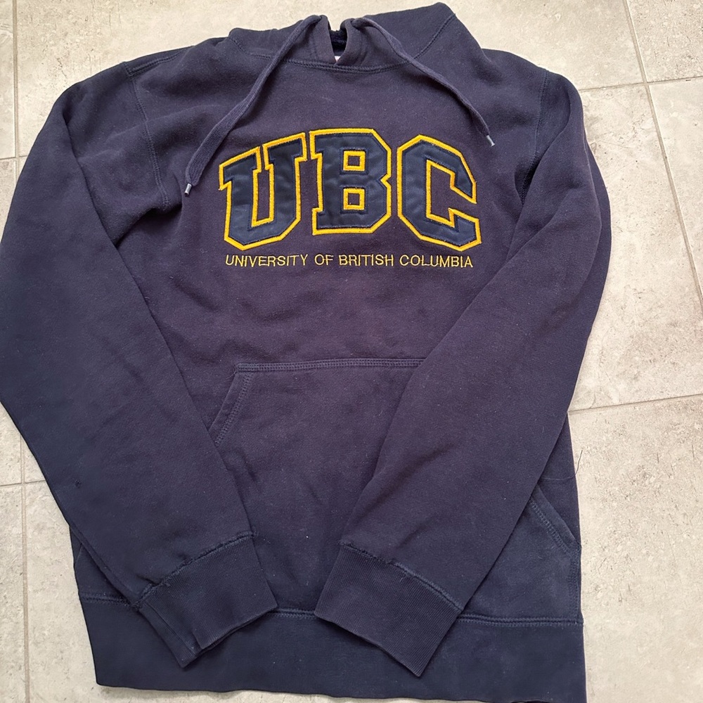 UBC BASIC VARSITY TWILL HOODIE NAVY
